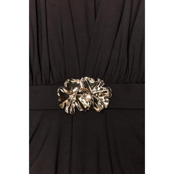 ZARA POLYAMIDE DRESS WITH HARDWARE BELT - Picture 9 of 9